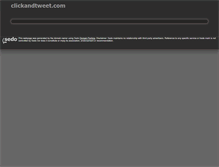 Tablet Screenshot of clickandtweet.com